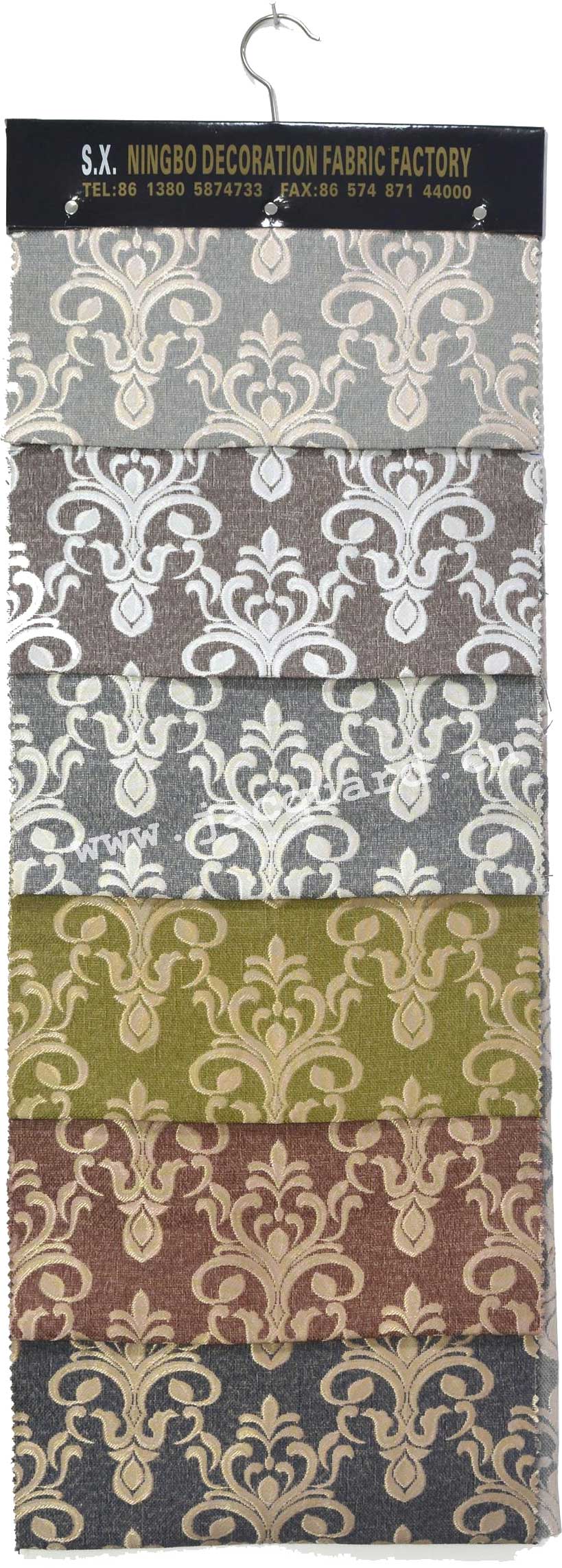 Jacquard Grommet Curtain /Eyelet  Curtain   for Bed room(2 Panels)