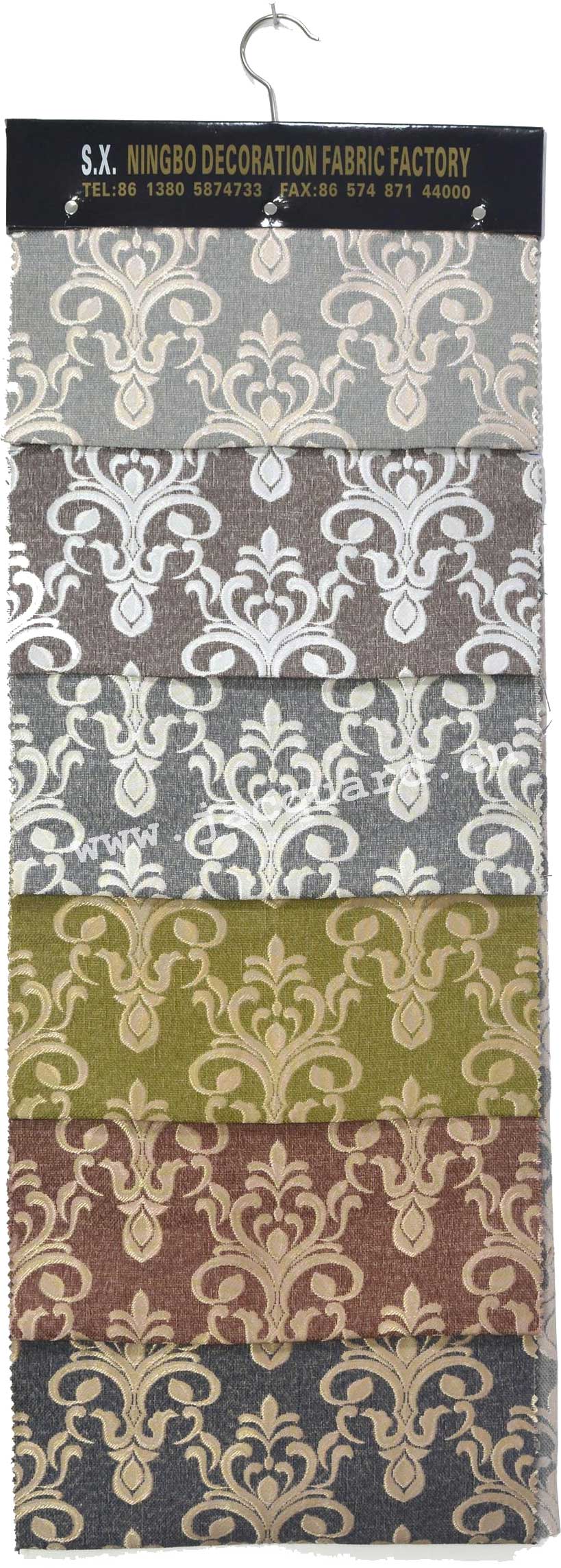 Jacquard Grommet Curtain /Eyelet  Curtain   for Bed room(2 Panels)