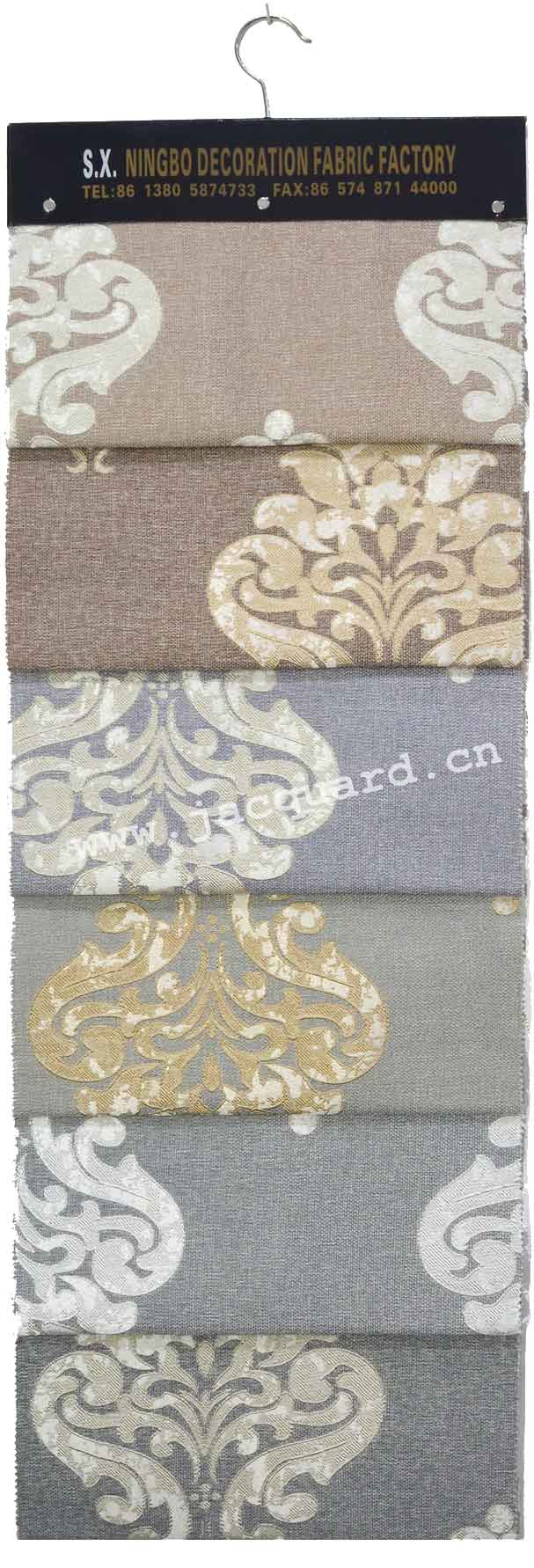 Jacquard Grommet Curtain /Eyelet  Curtain   for Bed room(2 Panels)