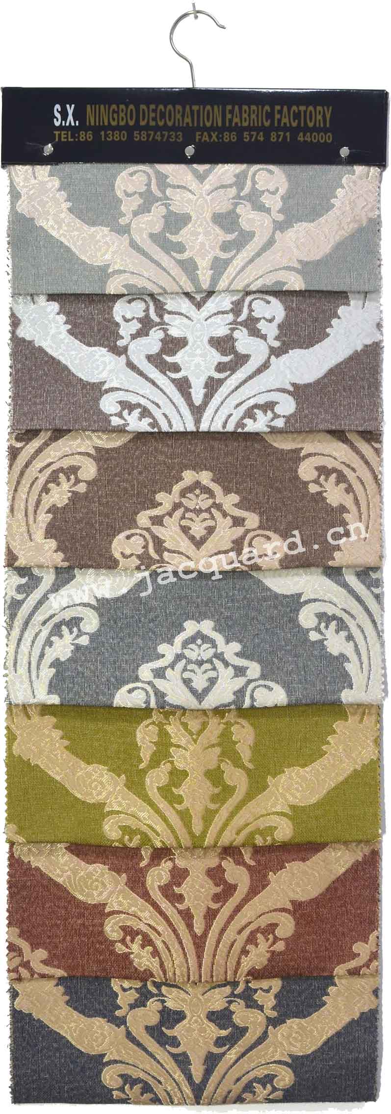 Jacquard Grommet Curtain /Eyelet  Curtain   for Bed room(2 Panels)