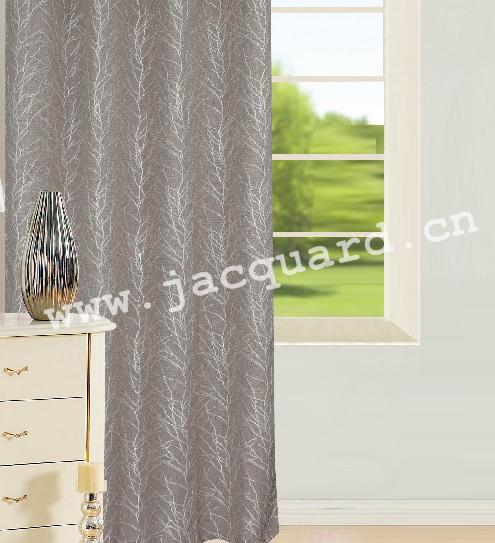 Jacquard Curtain  with  Grommet /Eyelet Curtain for Bed room(2 Panels)