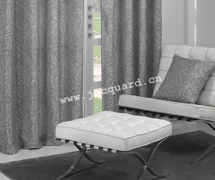 Jacquard Curtain  with  Grommet/Eyelet Curtain for Bed room(2 Panels)