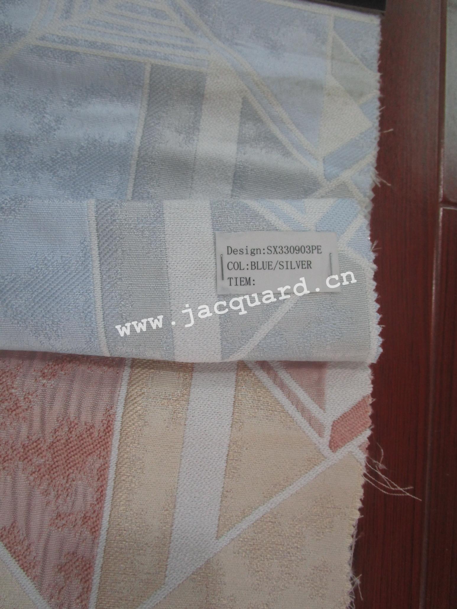 Jacquard Curtain  with  Grommet/Eyelet Curtain for Bed room(2 Panels)