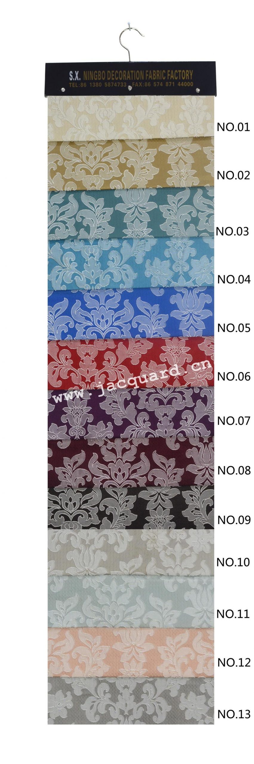 European style Jacquard Grommet Curtain for Bed Room Living Room(2 panels)