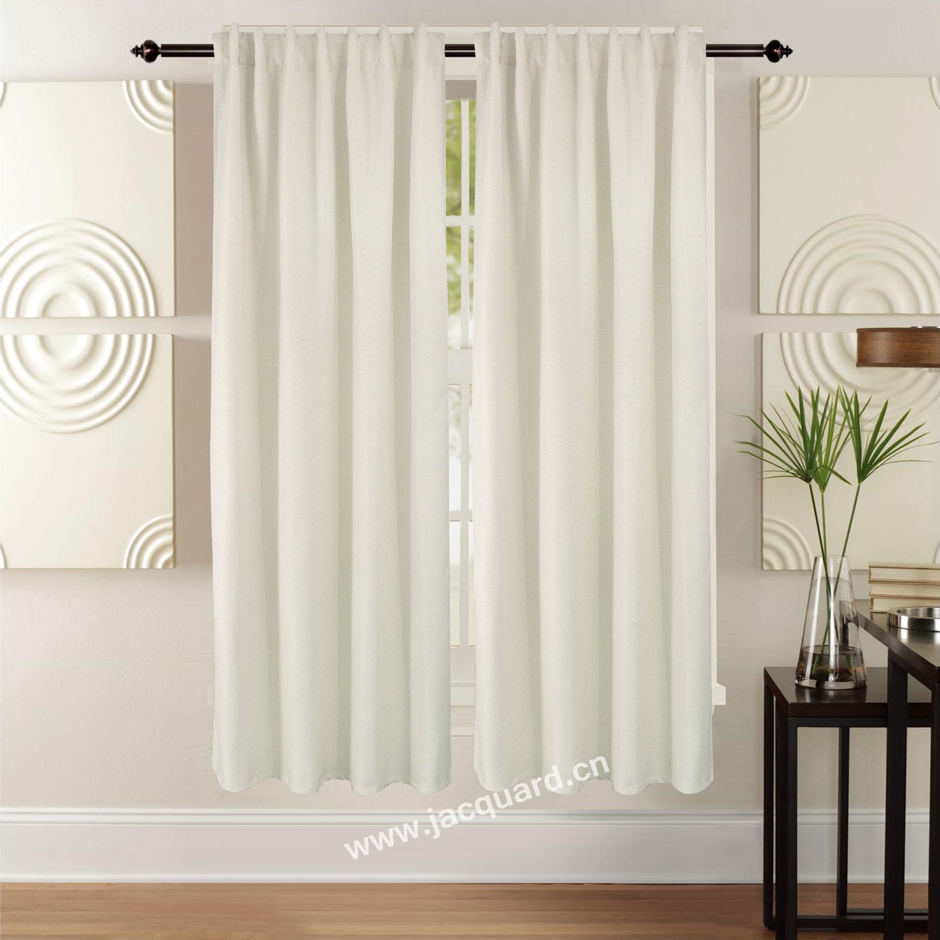 Bedroom Curtains Living Room CurtainLiving Room Curtain Minimalist Jacquard Gromment Curtain/Eyelet  Curtain   for Bed Room Living Room